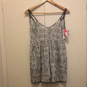 Xhilaration Black and White Geometric Dress